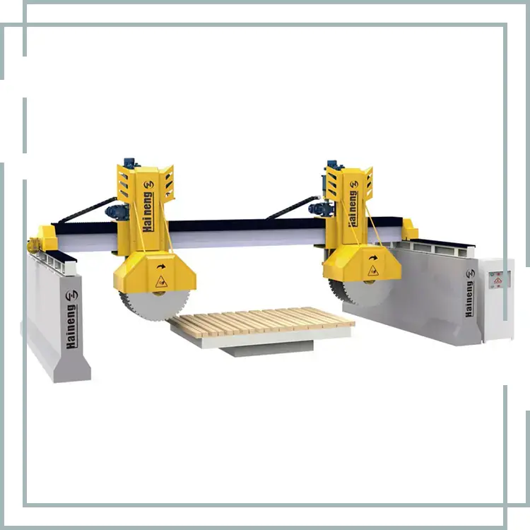 Duplex caput pontem lapis secans apparatus